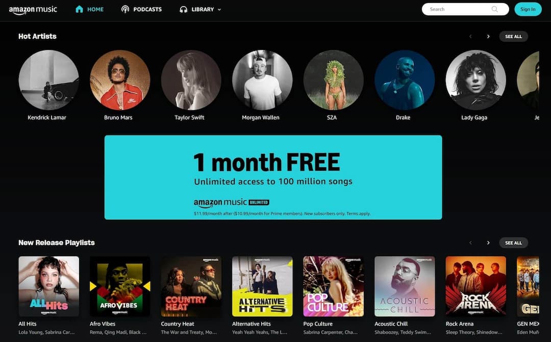Amazon Music Spotify Alternative