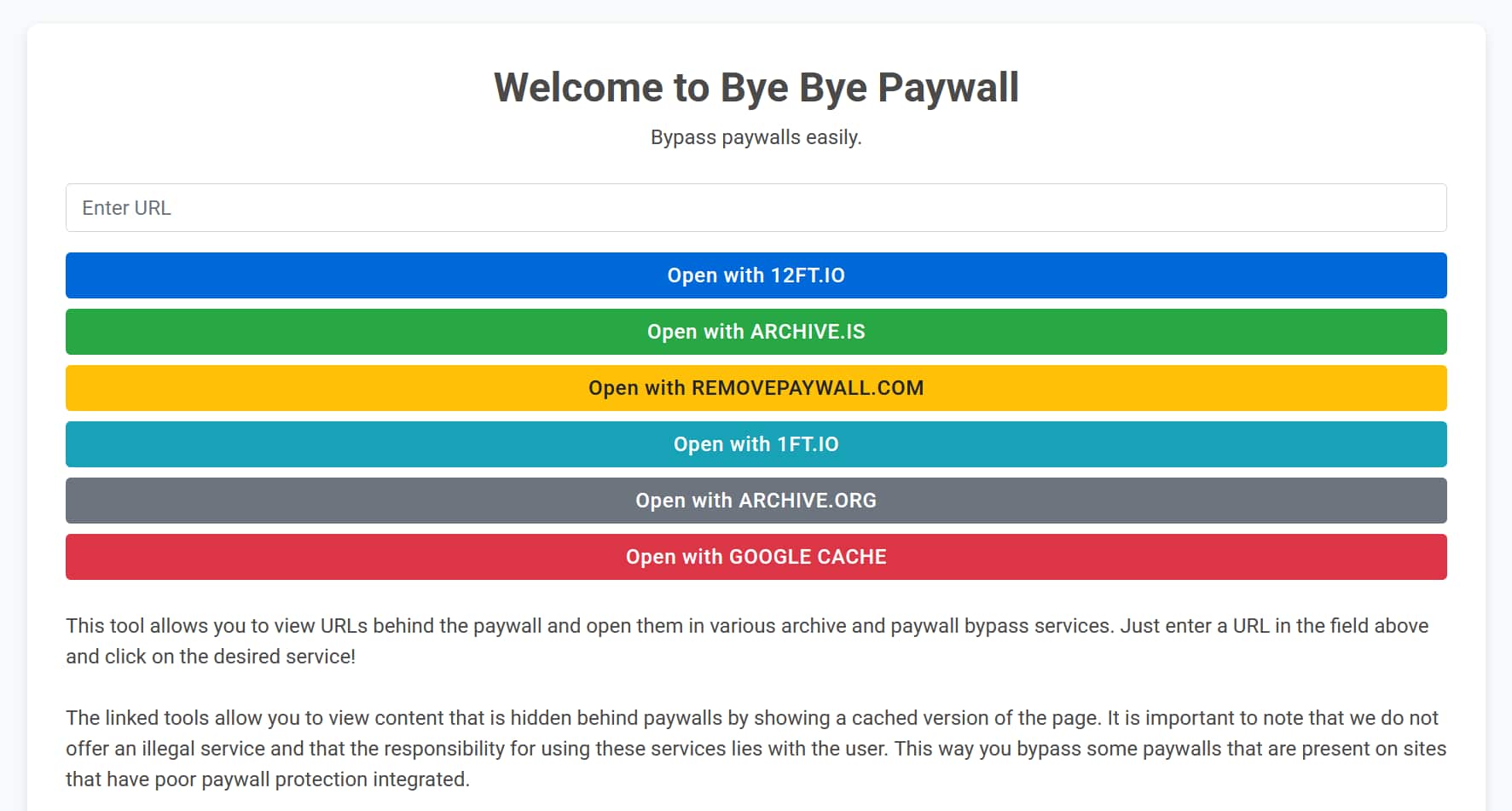Bye Bye Paywall Home Page 12ft Ladder Alternatives