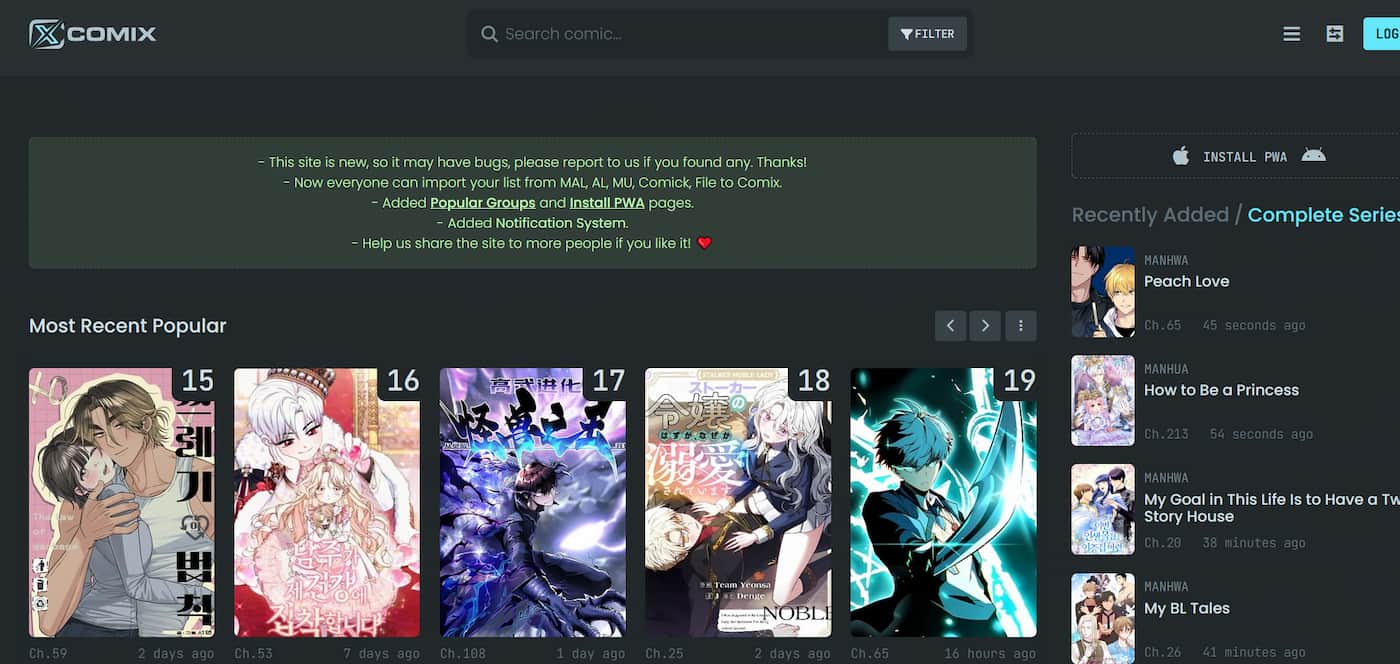 Comix Manhwa Site Comix Homepage Free Manwha Site