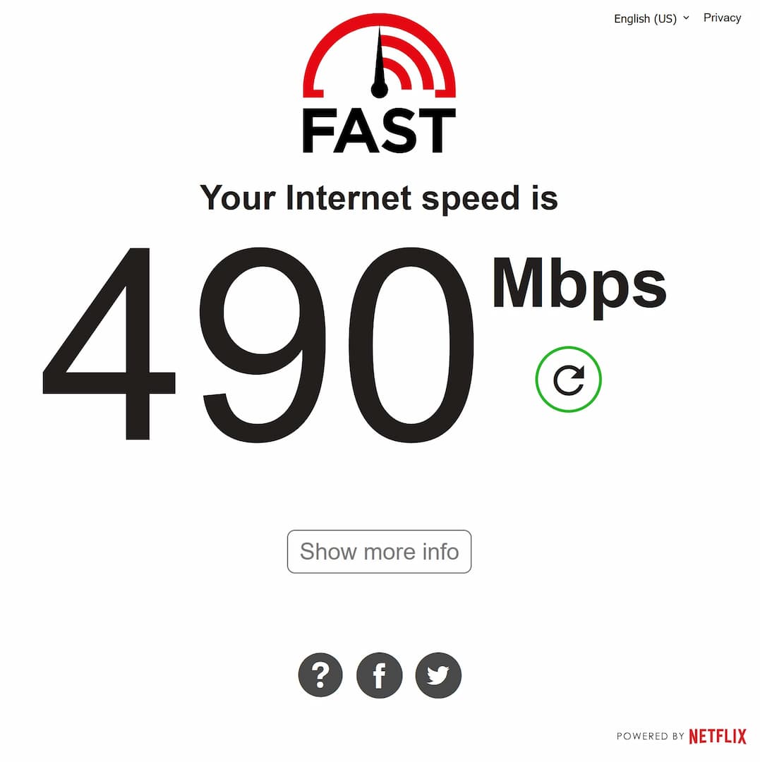 Fast.com Screenshot Best Speed Test Tools