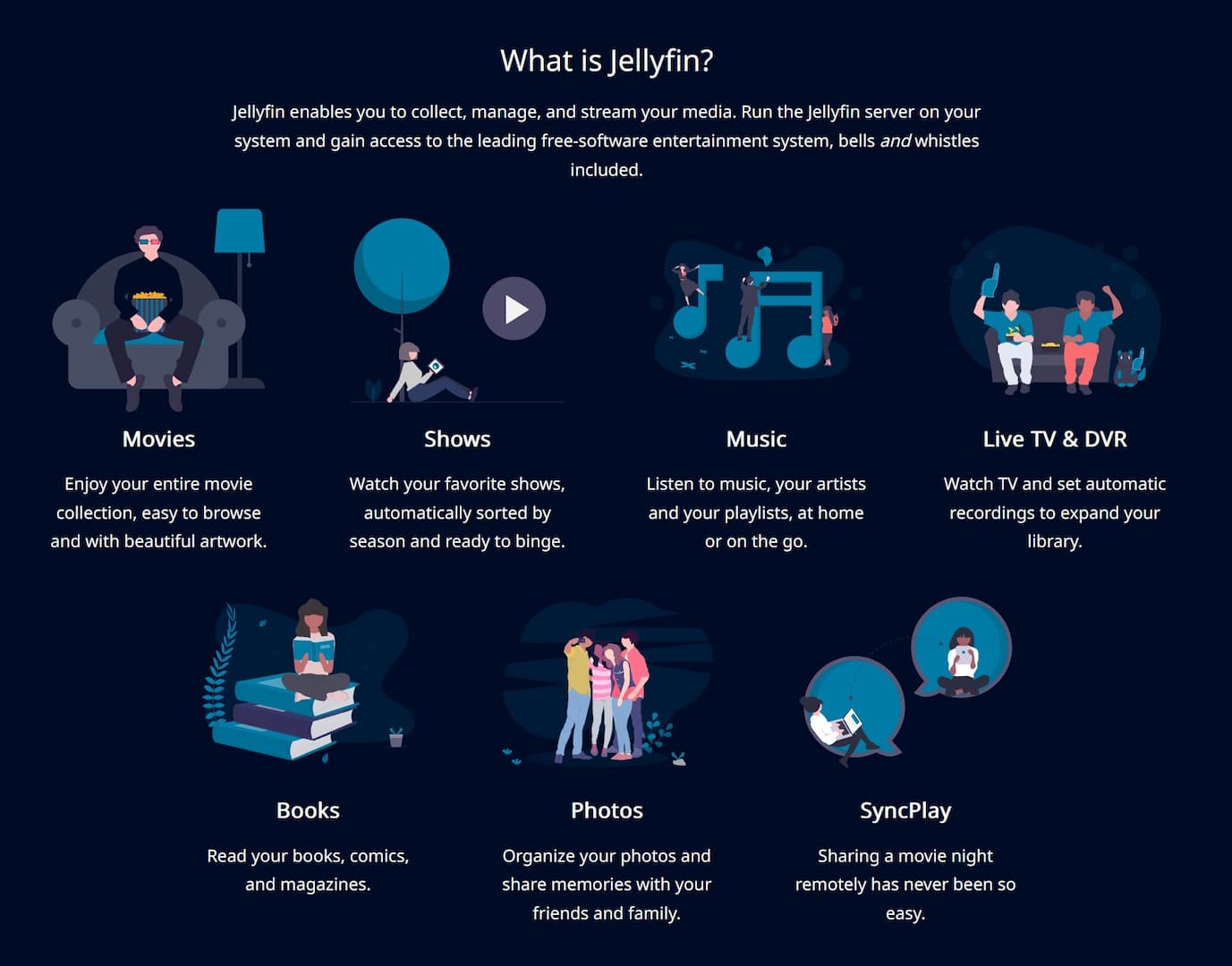 Jellyfin Features Jellyfin Features List Screenshot