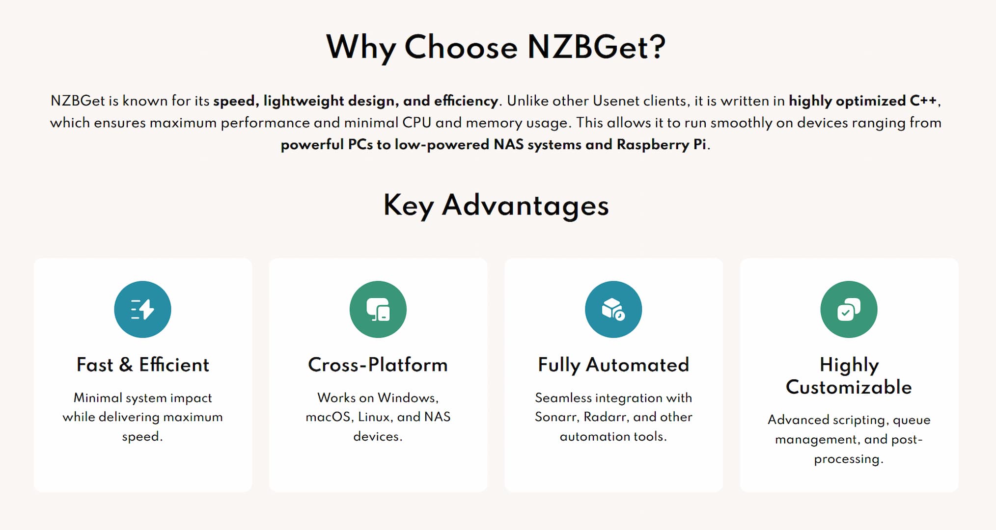 NZBGet Best Usenet Downloaders NZBGet Features List Best NZB Downloader