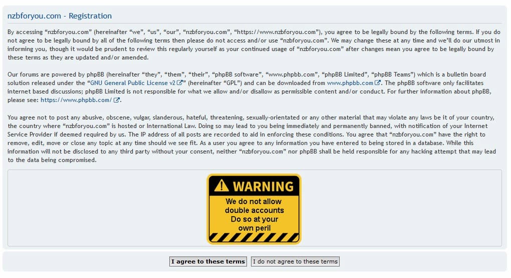 NZBforyou Terms