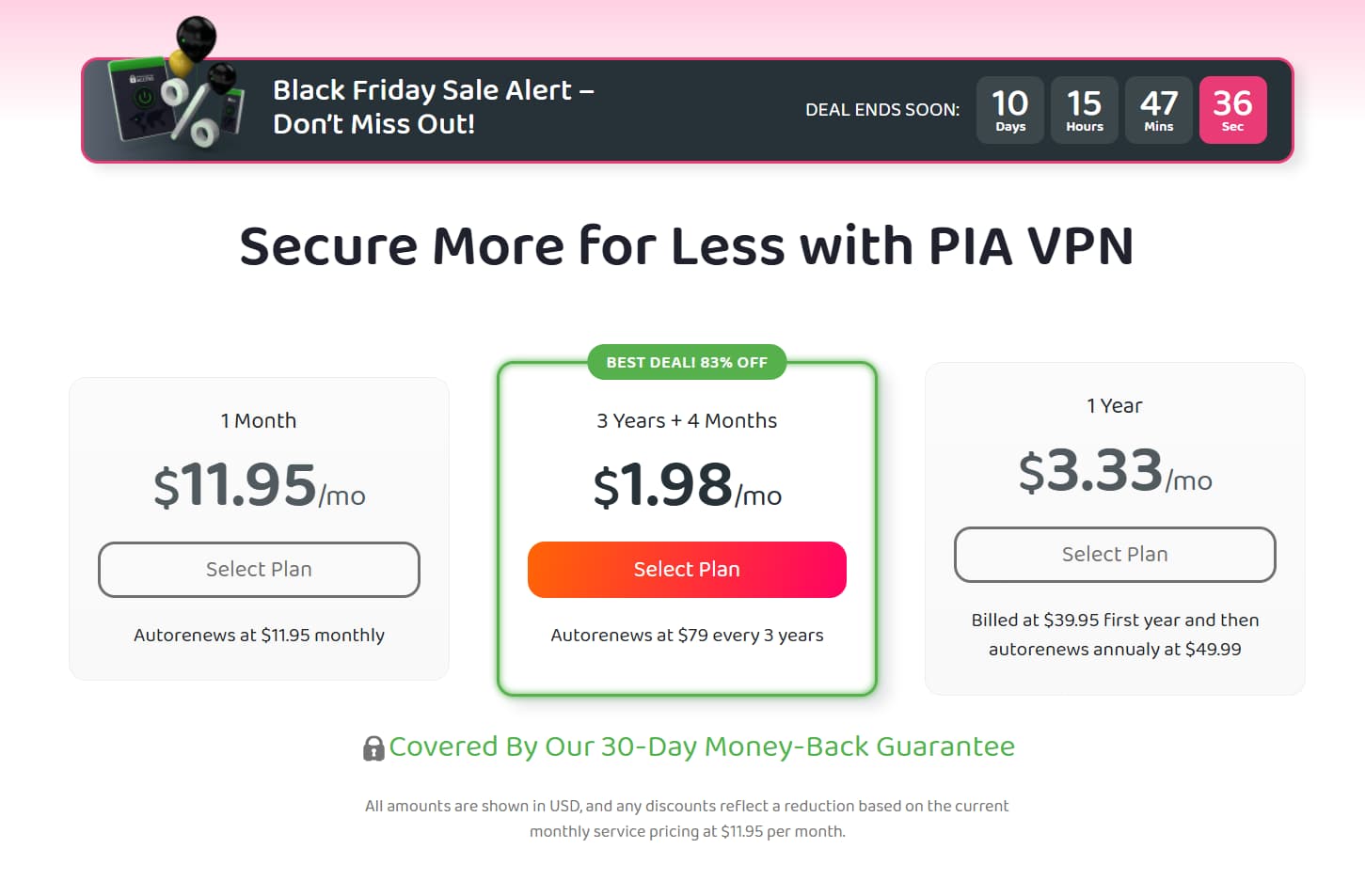 PIA VPN Black Friday