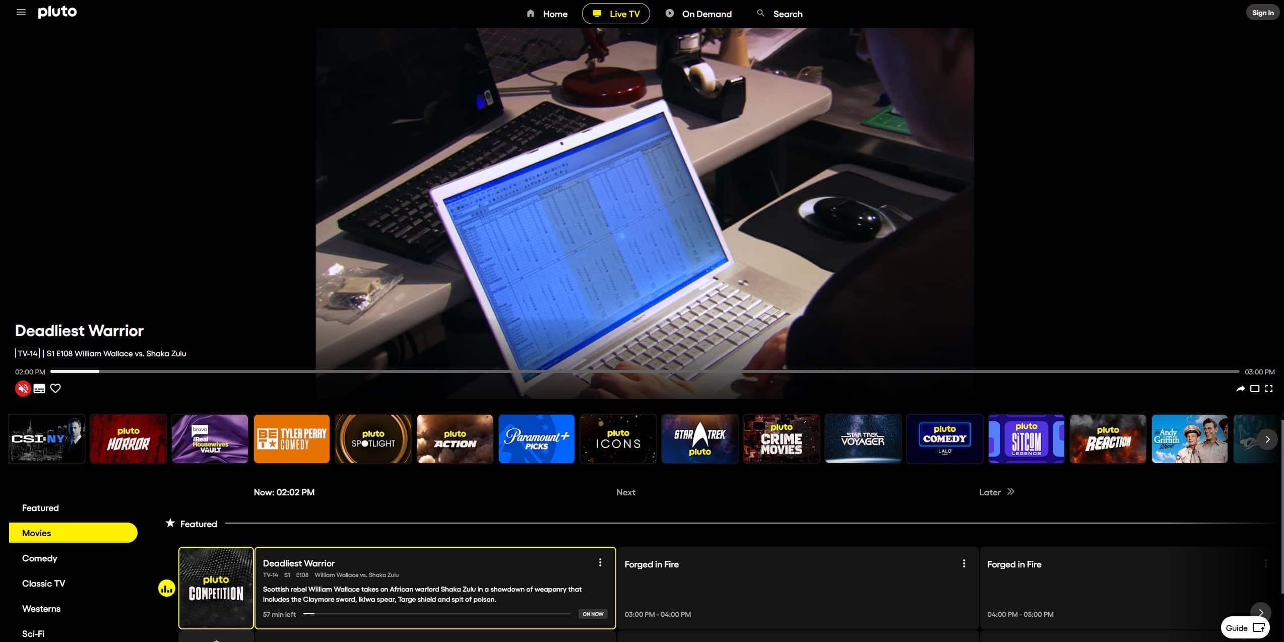 Pluto TV Best Free Legal Streaming Site