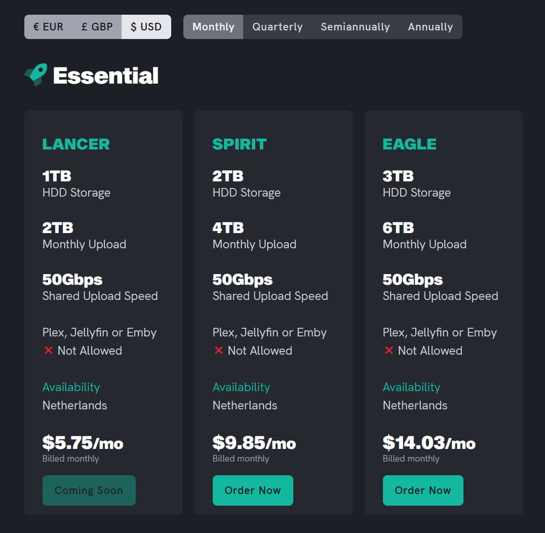 Ultra.cc Top Cheap Seedboxes Ultra.cc Top Cheap Seedboxes Price Tiers