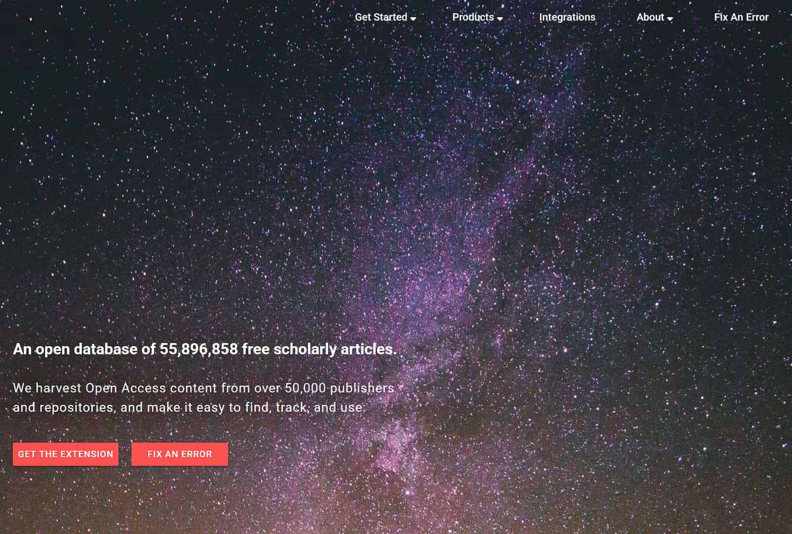 UnPaywall Home Page Academic Paywall Bypass Browser Extension