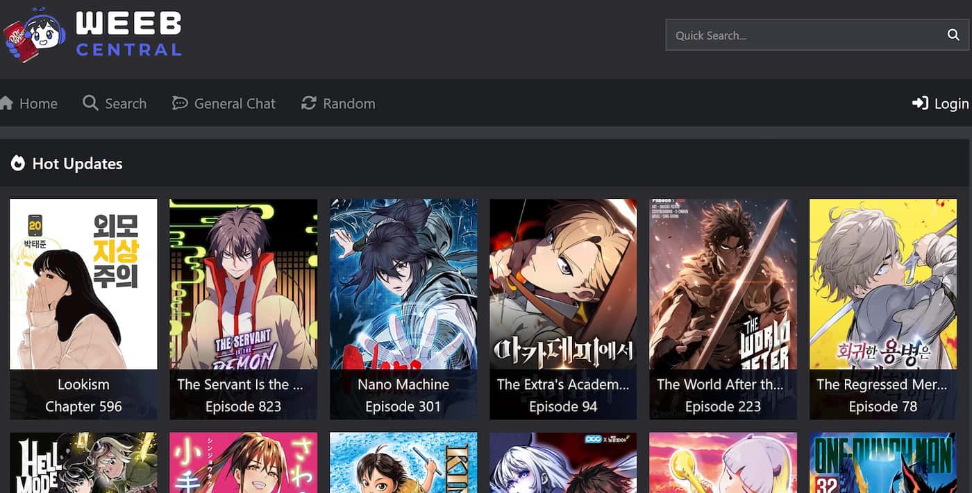 Weeb Central Comick Alternatives WeebCentral Comick Alternative Homepage